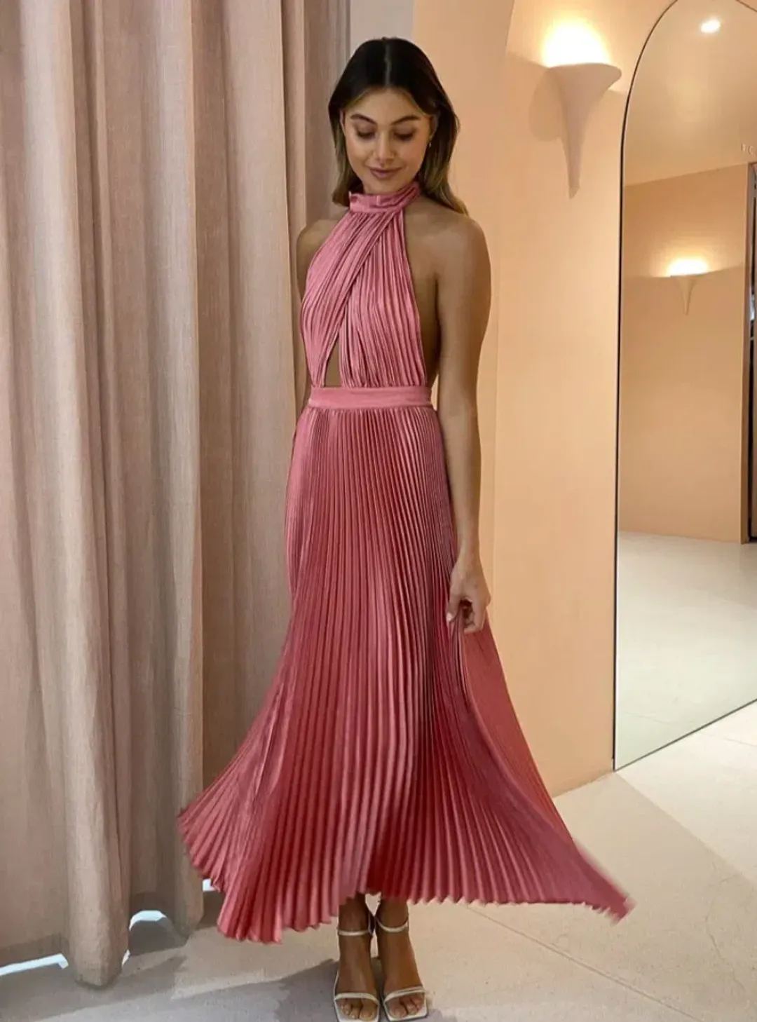 Lidee Renaissance Gown in Dusty Rose Size 6 for rent on The Volte - main image