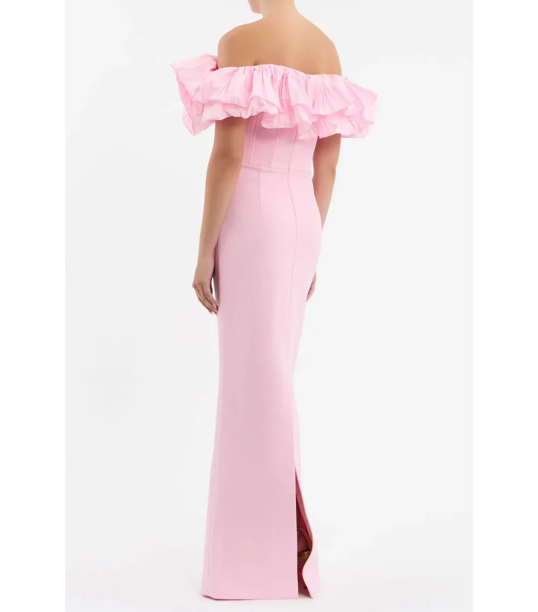 Rebecca Vallance Jenna Off Shoulder Gown Pink Size AU 4  for rent on The Volte - main image