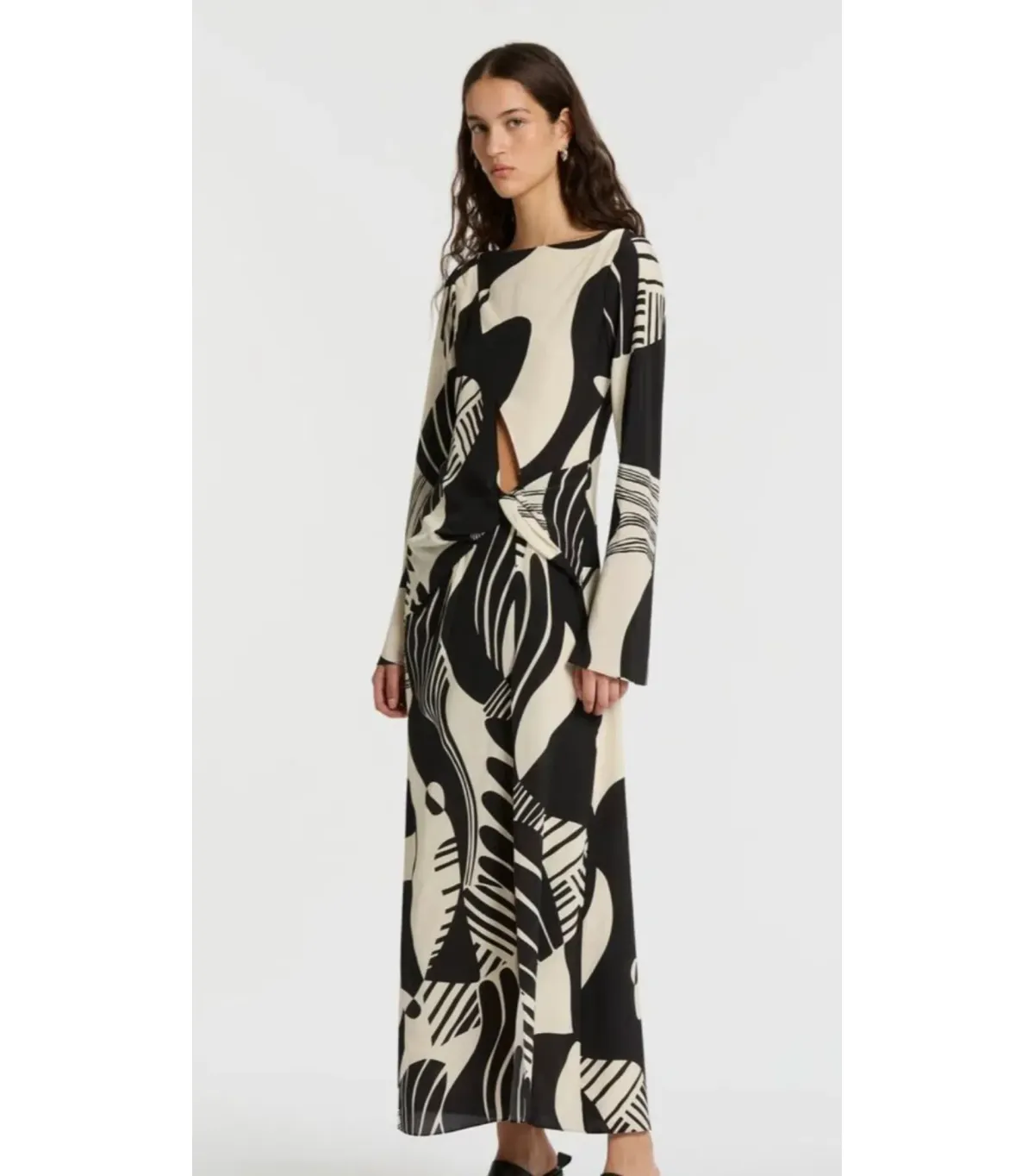 Sir The Label Realisme Twist Maxi Dress Print Size 1 / AU 8 for rent on The Volte - main image