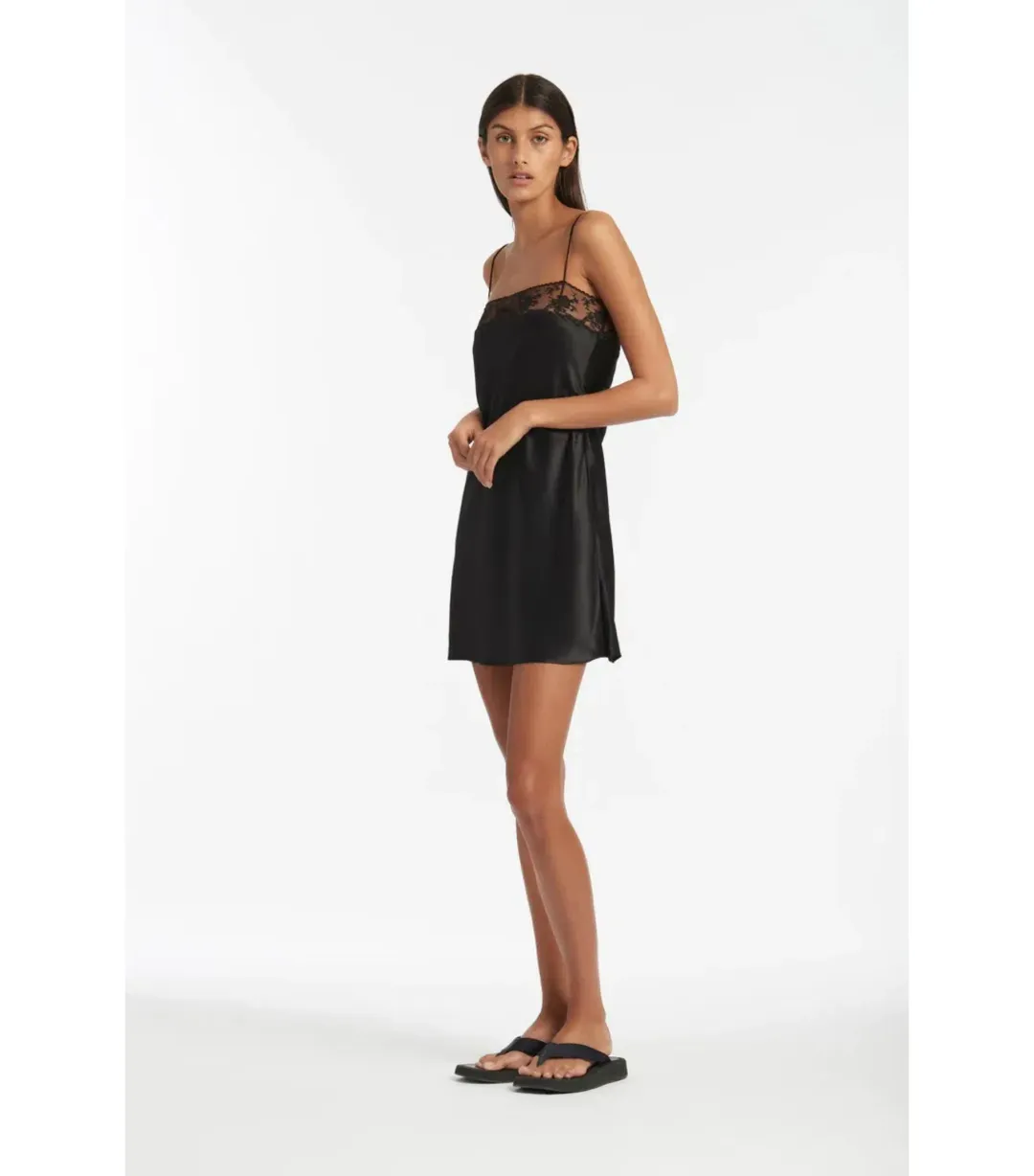 Sir The Label Willa Mini Dress Black Size 1 / AU 8 for rent on The Volte - main image