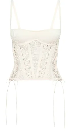 Dion Lee Laced Openwork Corset Cream Size XS / AU 6 for rent on The Volte - image 4