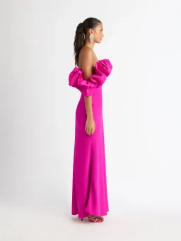 Sheike Margot Maxi Dress Magenta Pink Size 6  for rent on The Volte - image 4