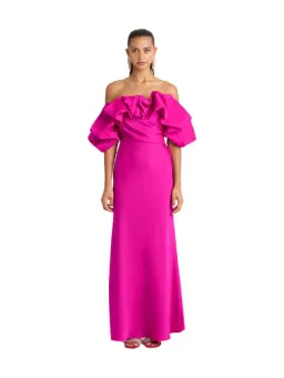 Sheike Margot Maxi Dress Magenta Pink Size 6  for rent on The Volte - image 6