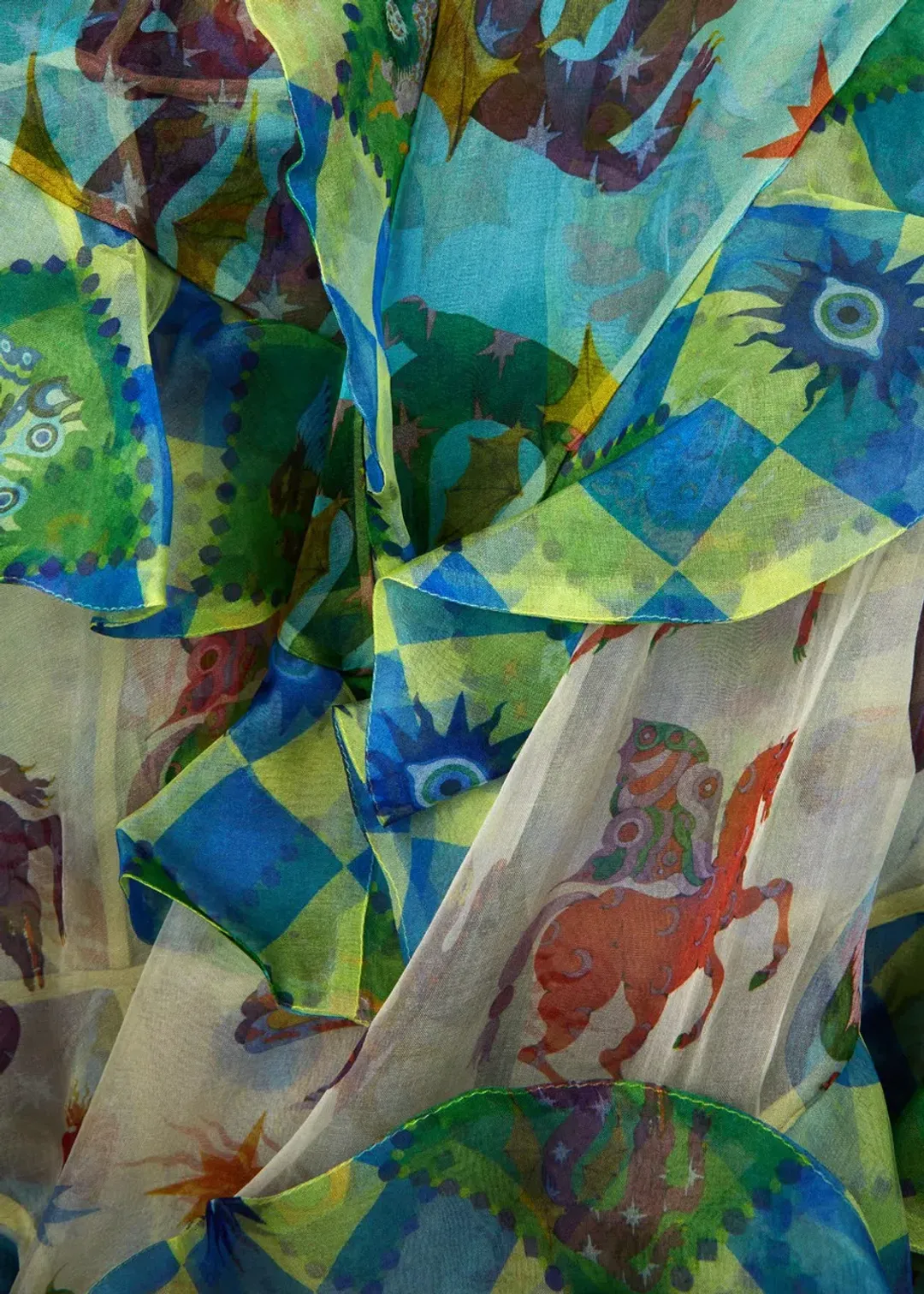 Alemais Guardian Ruffled Silk Organza Gown Size 10 Au for rent on The Volte - main image