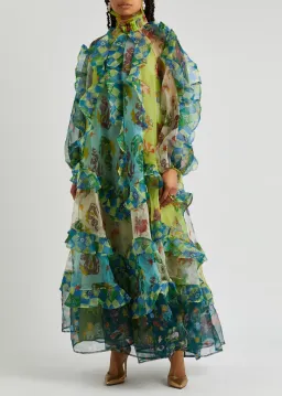 Alemais Guardian Ruffled Silk Organza Gown Size 10 Au for rent on The Volte - image 1