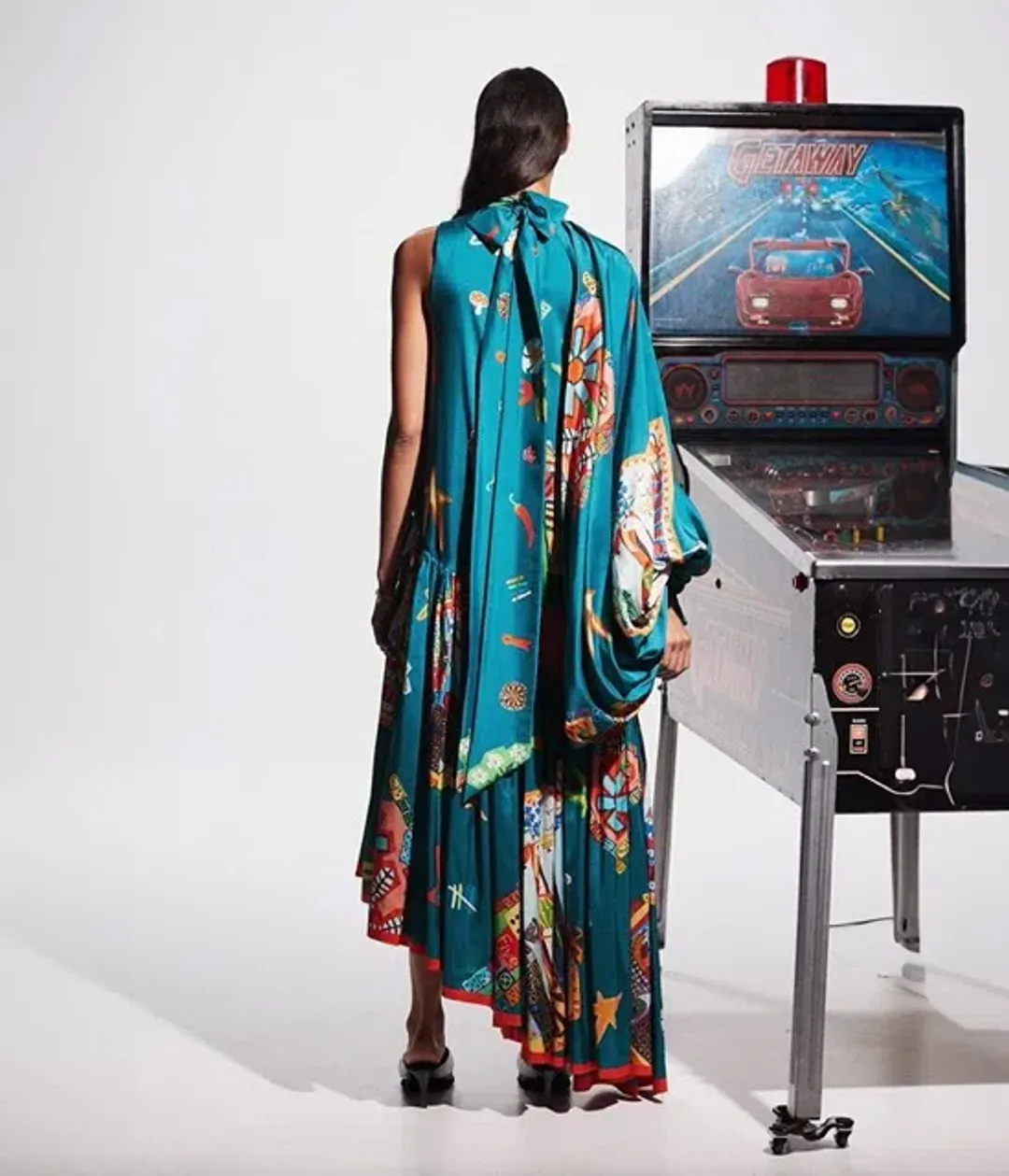 ALEMAIS Rollers Gown Multi Size 10 AU for rent on The Volte - main image