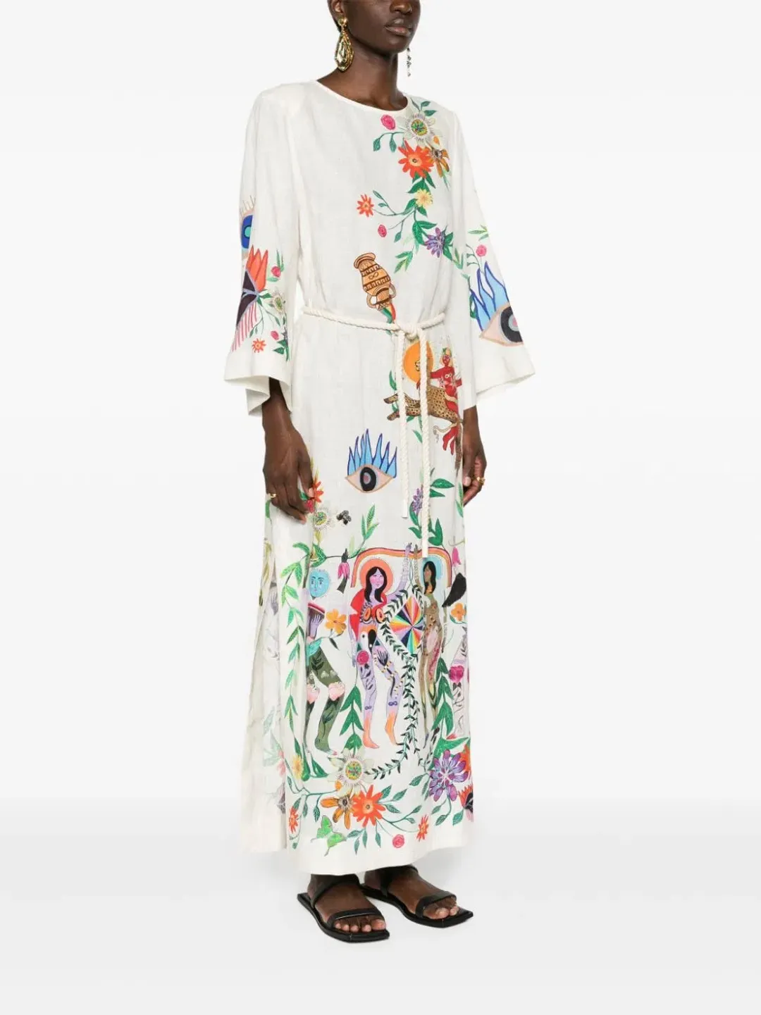 ALEMAIS Meagan Midi Dress Print Size 8 AU for rent on The Volte - main image
