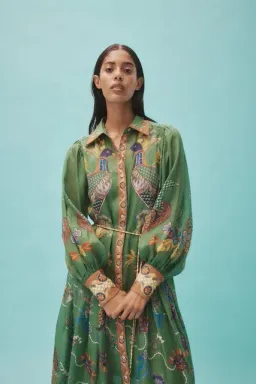 ALEMAIS Birdie Shirtdress in Jade Size 10 AU for rent on The Volte - image 13