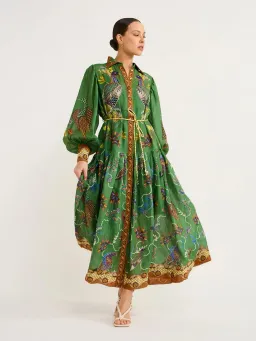 ALEMAIS Birdie Shirtdress in Jade Size 10 AU for rent on The Volte - image 1