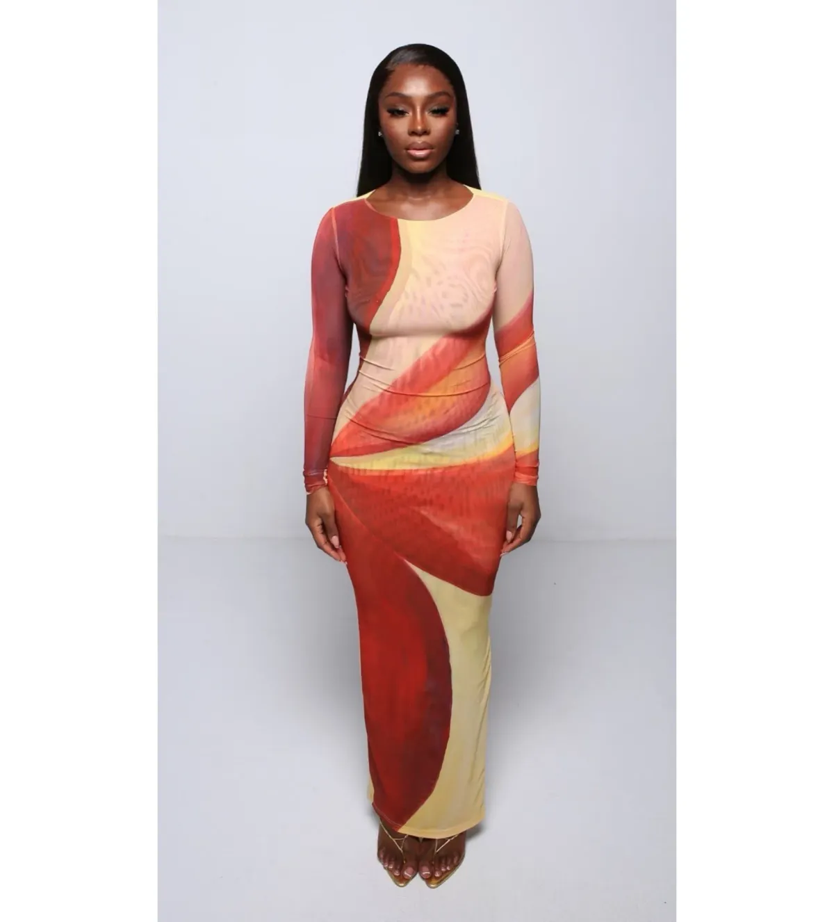 Farai London Aphrodite Maxi Dress Multi Size 6 for rent on The Volte - main image