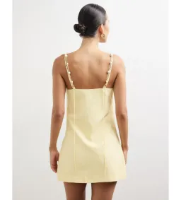 Lover Alizzi Beaded Lover Dress Soft Yellow Size 10  for rent on The Volte - image 2