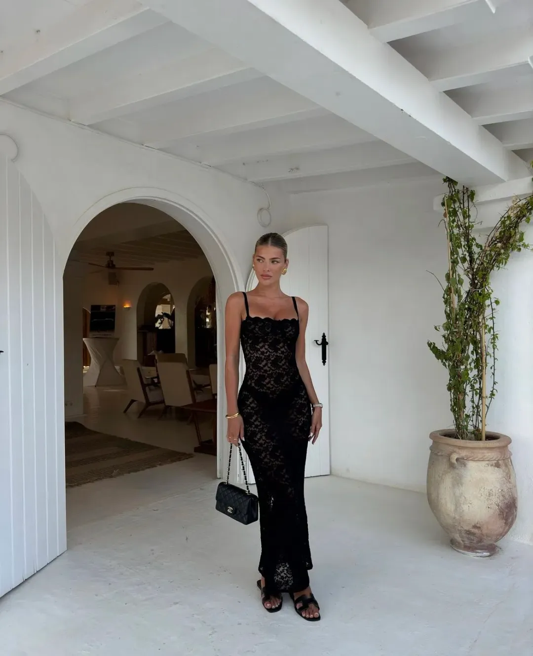 Arcina Ori Margot Maxi Dress In Black Size 10 for rent on The Volte - main image