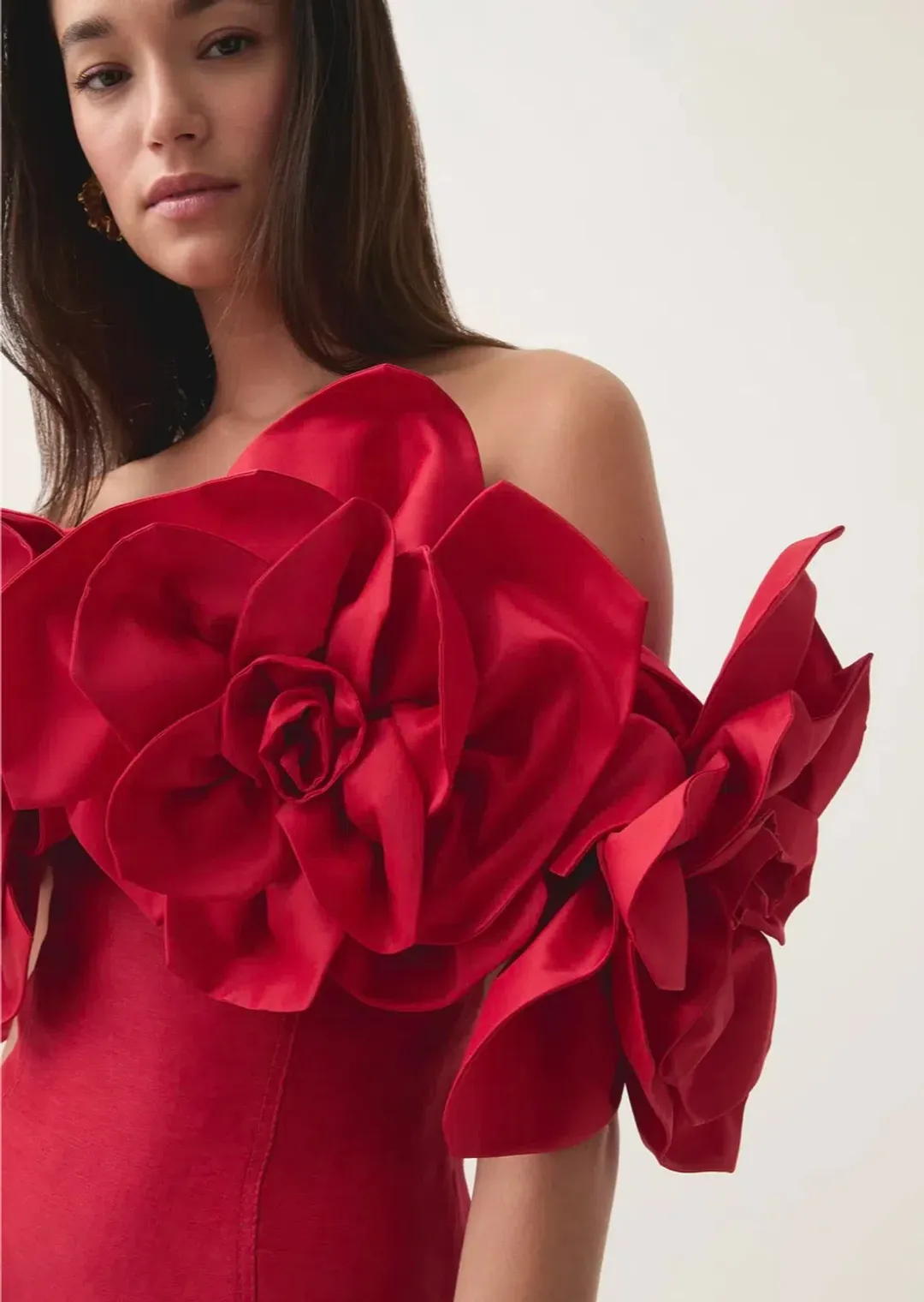 Aje Etta Mini Dress Red Size 6 for rent on The Volte - main image