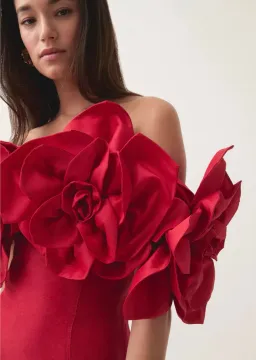 Aje Etta Mini Dress Red Size 6 for rent on The Volte - image 2