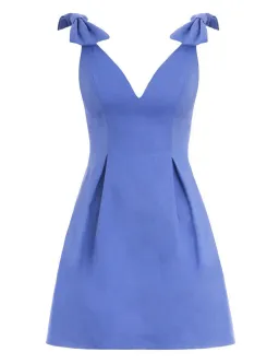 Zimmermann Corsage Tie Mini Dress in Jacaranda Size 0 / AU 8 for rent on The Volte - image 2