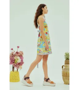 Alemais Emilio Mini Dress Multi Size AU 12 for rent on The Volte - image 3