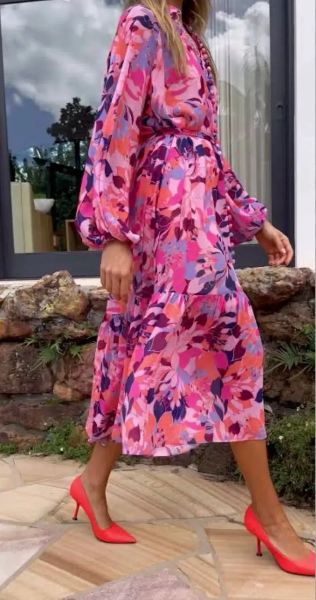 Sheike Violetta Dress Purple/Pink Size AU 12  for rent on The Volte - main image