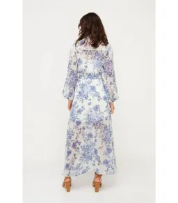 Sheike Bella Blue Maxi Dress Floral Size AU 14 for rent on The Volte - image 5