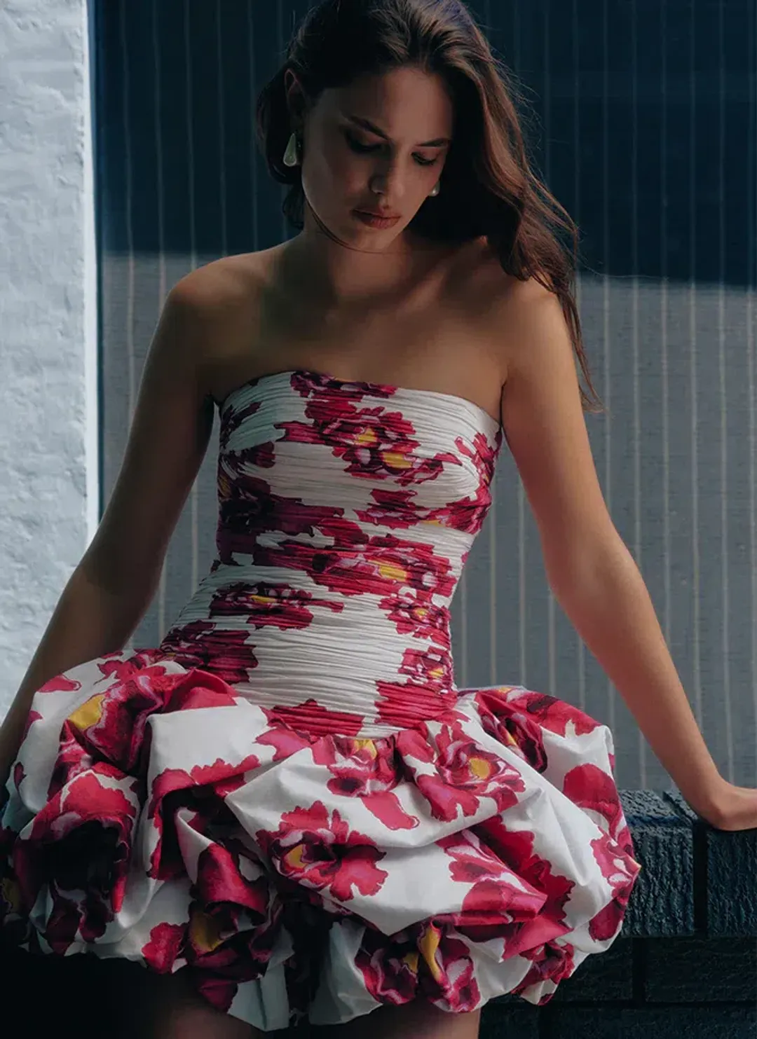 Aje Violette Bubble Hem Mini Dress for rent on The Volte - main image