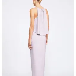 Shona Joy Core Frill High Neck Draped Maxi Lilac Size 6 for rent on The Volte - image 2