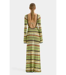 Sir the Label Coastline Low Back Dress in Palm Stripe Size 1 / AU 8 for rent on The Volte - image 2