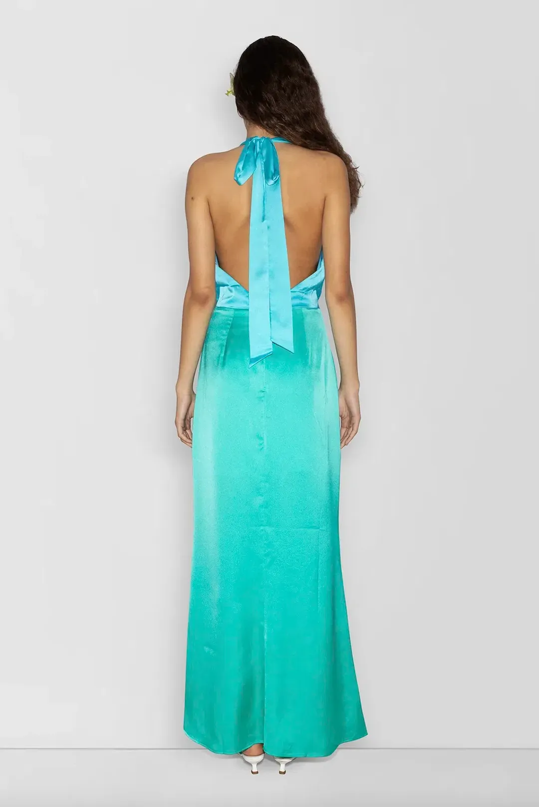 The Wolf Gang Oahu Slip Dress Aquamarine Size M / AU 10 for rent on The Volte - main image