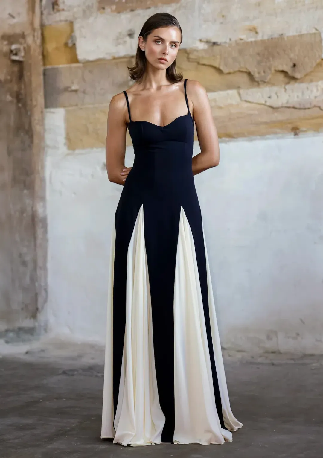 Arcina Ori Paloma Dress Black/White Size XS / AU 6 for rent on The Volte - main image