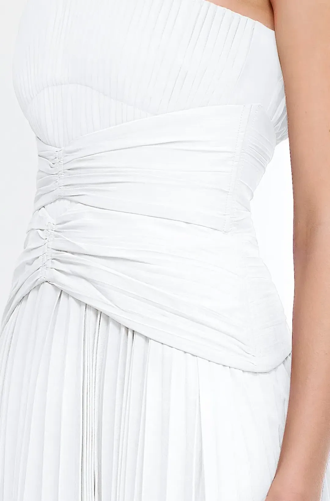 Acler Fairley Midi Dress Ivory Size 10 for rent on The Volte - main image