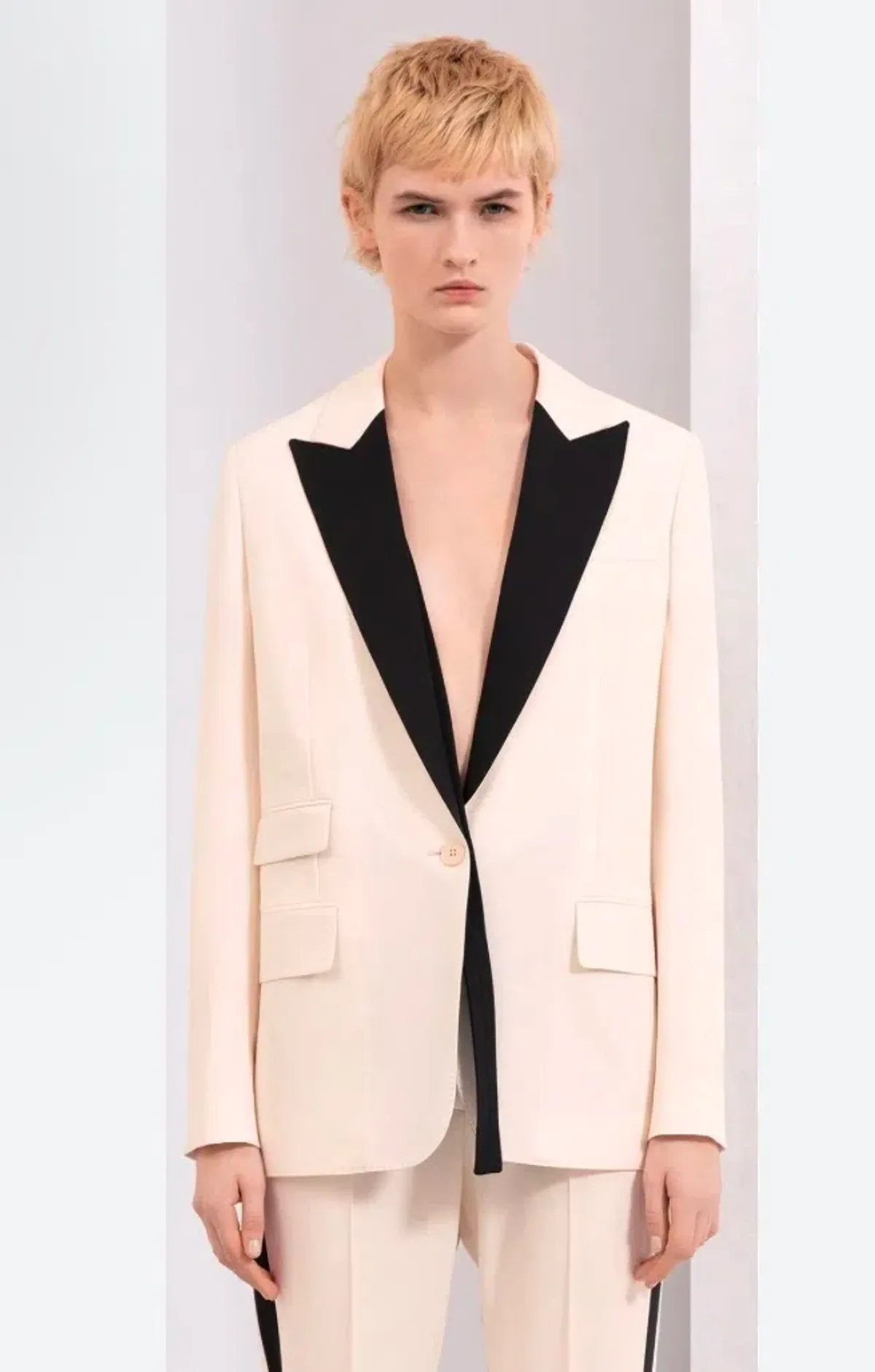 Stella McCartney Two-Piece Suit Cream/Black Size 12 for rent on The Volte - main image