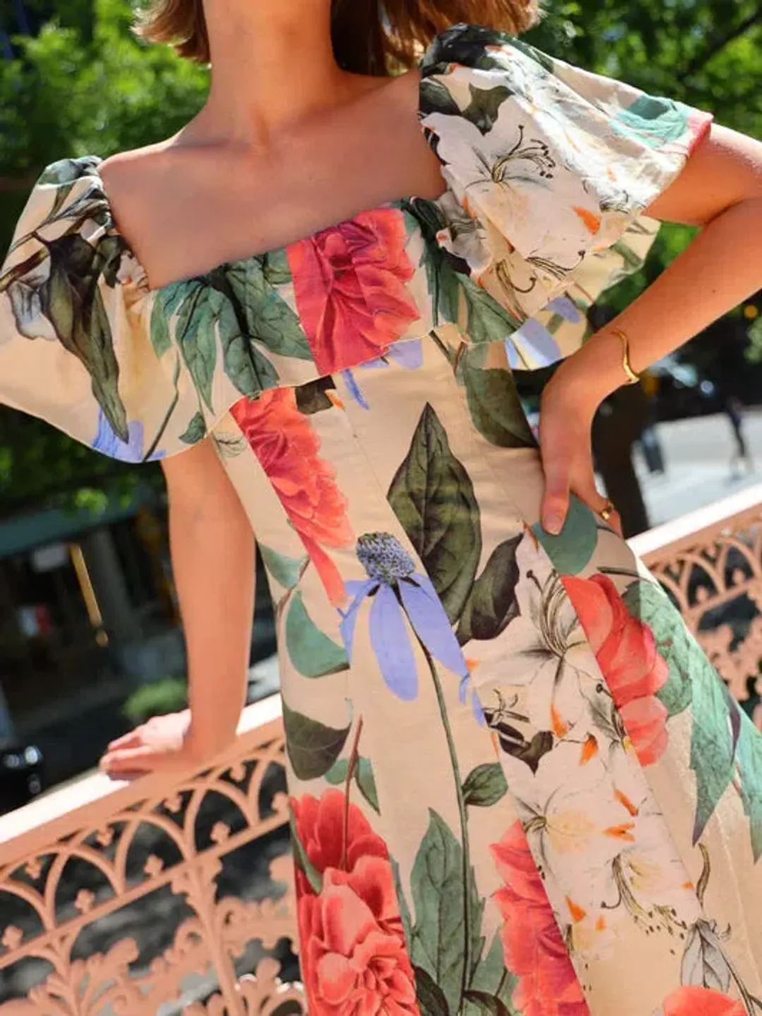 By Nicola Paradiso Maxi Dress in Primavera Print Size 14 for rent on The Volte - main image