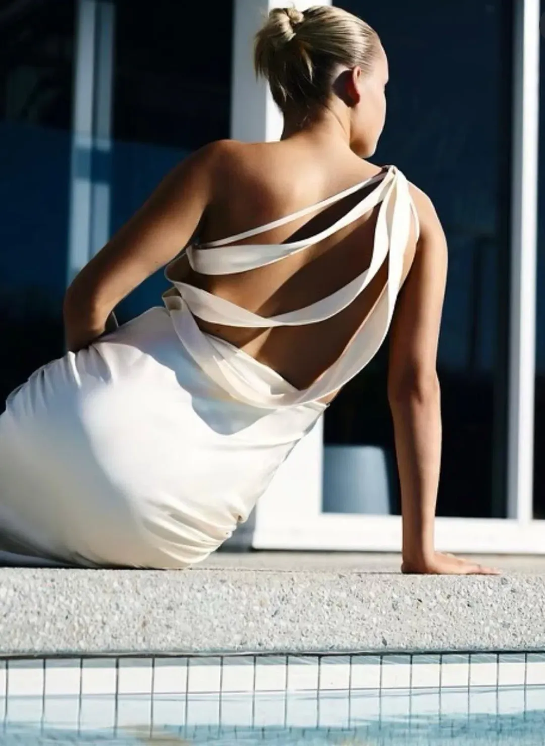 Lexi Kendra Dress Cream Size 10 for rent on The Volte - main image