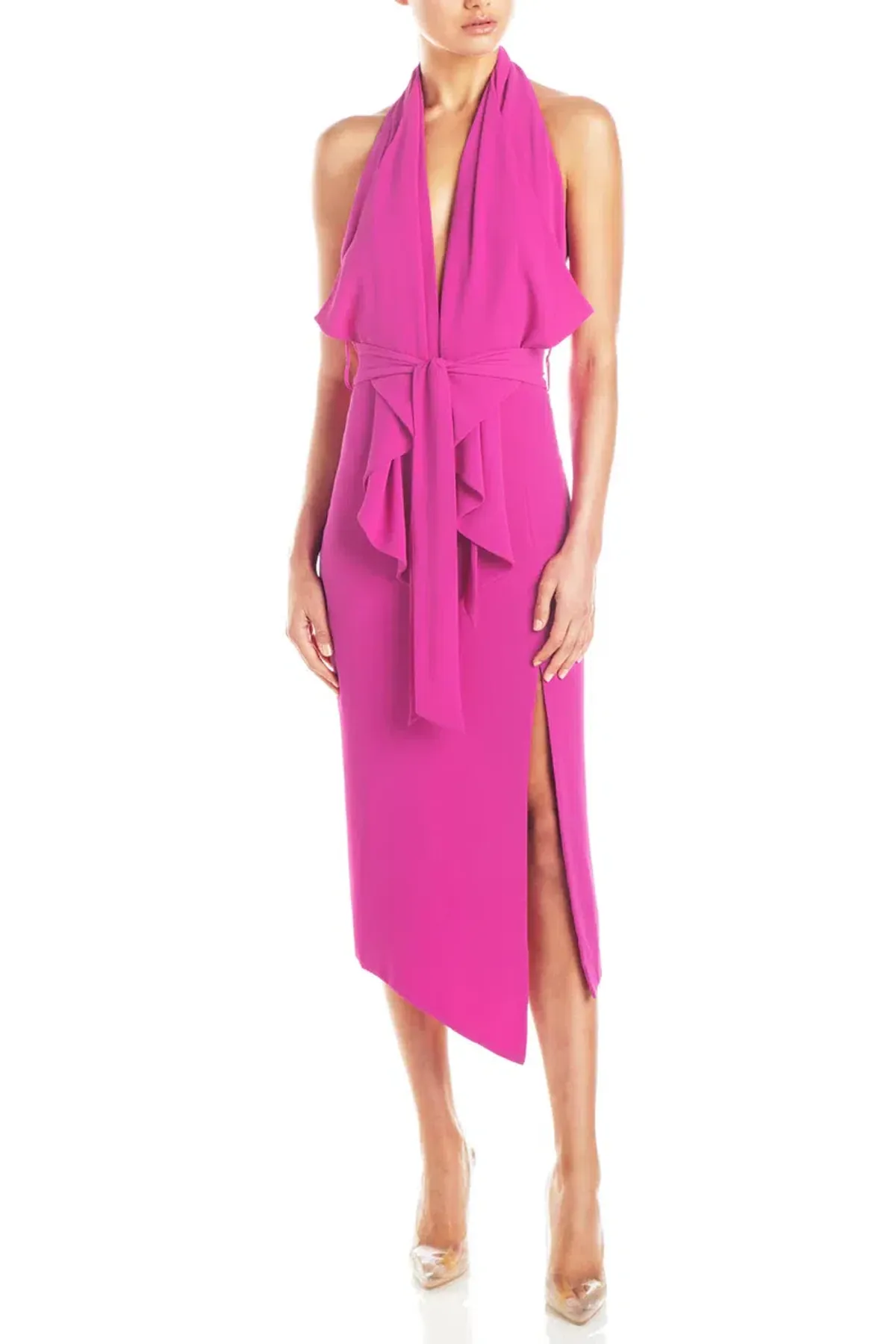 Misha Lorena Dress Pink Size 8 for rent on The Volte - main image