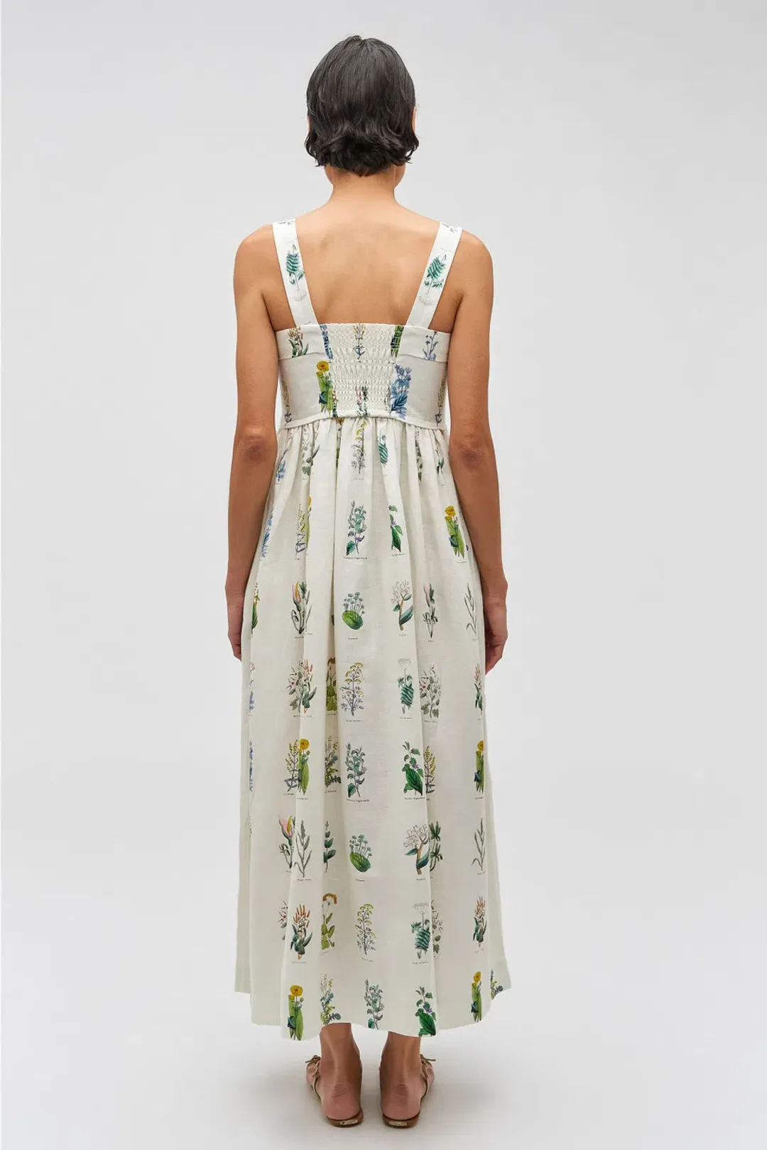 Oroton Greenhouse Floral Sundress Mist Size 10 for rent on The Volte - main image