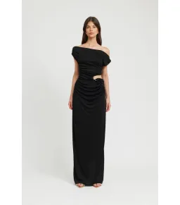 Tojha Kaia Dress Black Size AU 8  for rent on The Volte - image 1