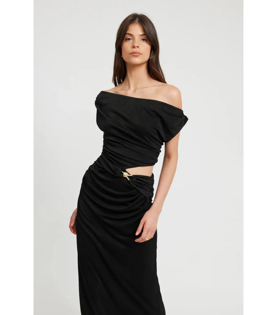 Tojha Kaia Dress Black Size AU 8  for rent on The Volte - main image