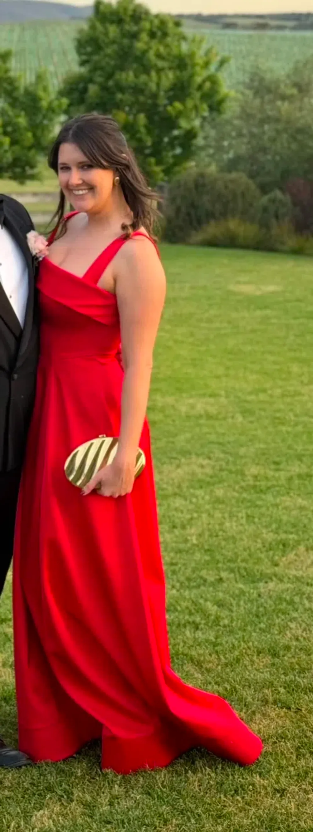 Rachel Gilbert Sera Gown Red Size AU 12  for rent on The Volte - main image