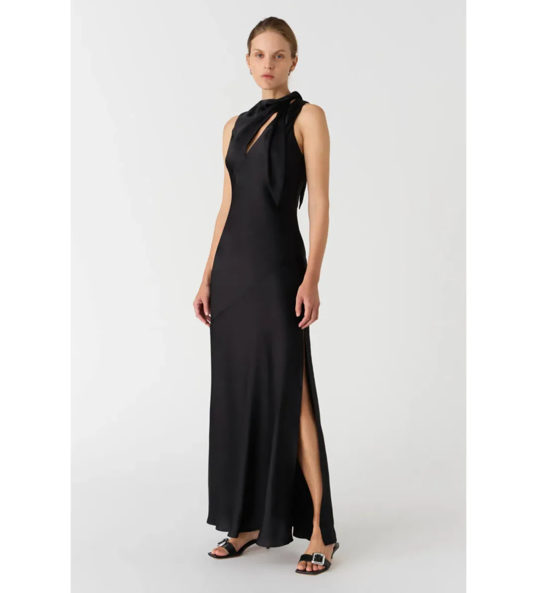 Misha Noelia Maxi Dress Black Size 10/M for rent on The Volte - main image