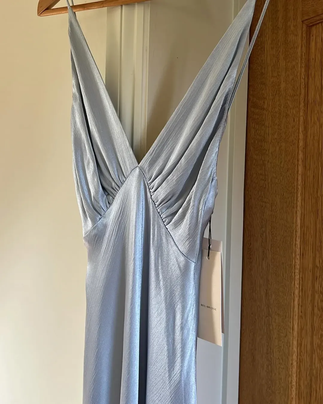 Bec and Bridge moondance v neck maxi blue for rent on The Volte - main image