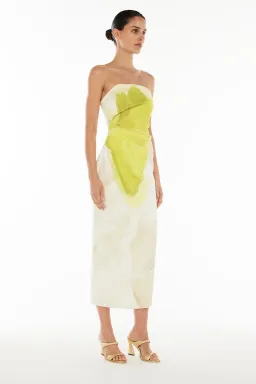 MANNING CARTEL LEVITATING BUTTERFLIES MIDI DRESS for rent on The Volte - image 2