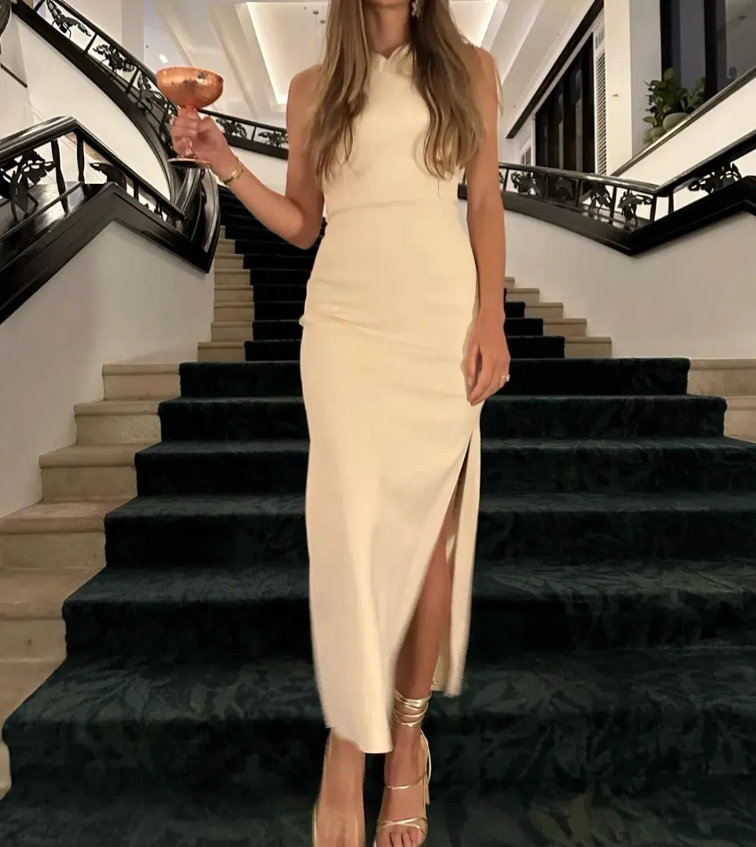 Scanlan Theodore Slip Split Dress Size 8 for rent on The Volte - main image