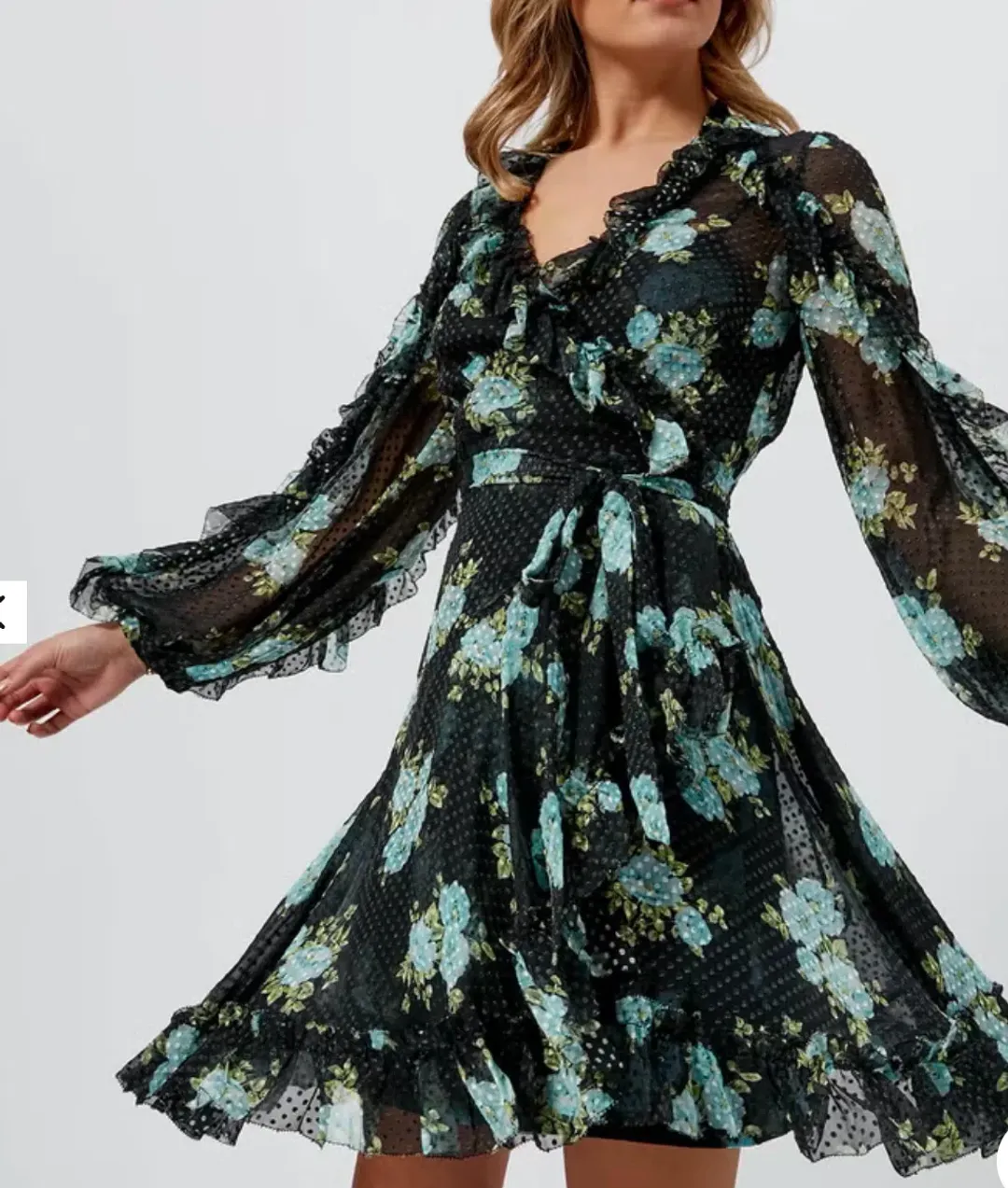 Zimmermann Women's Breeze Ruffle Wrap Dress Size 0P/Au 6  for rent on The Volte - main image