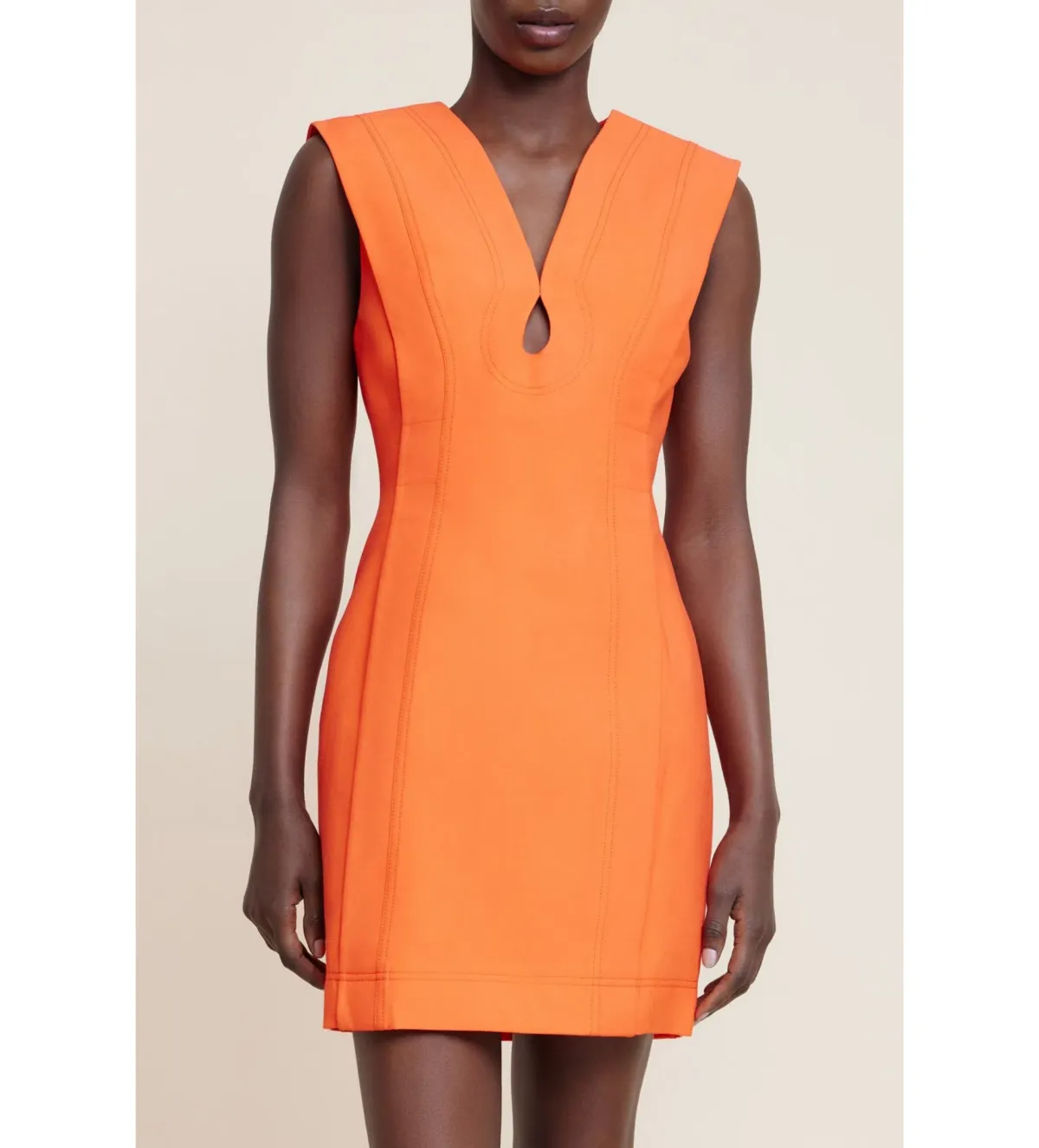 Acler Coolidge Mini Dress Orange Size 8 for rent on The Volte - main image