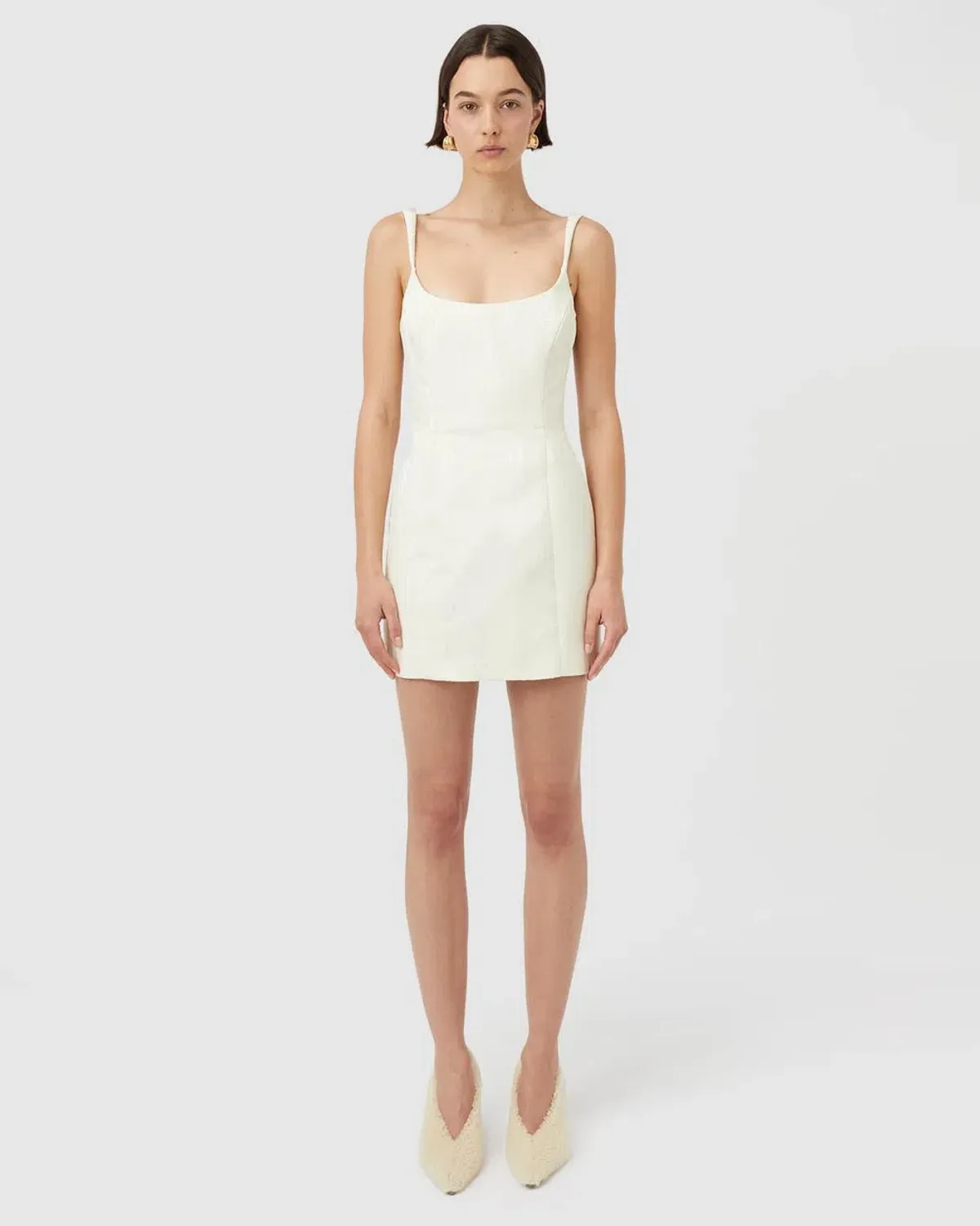 Camilla And Marc Malla Mini Dress Cream Size 12 for rent on The Volte - main image