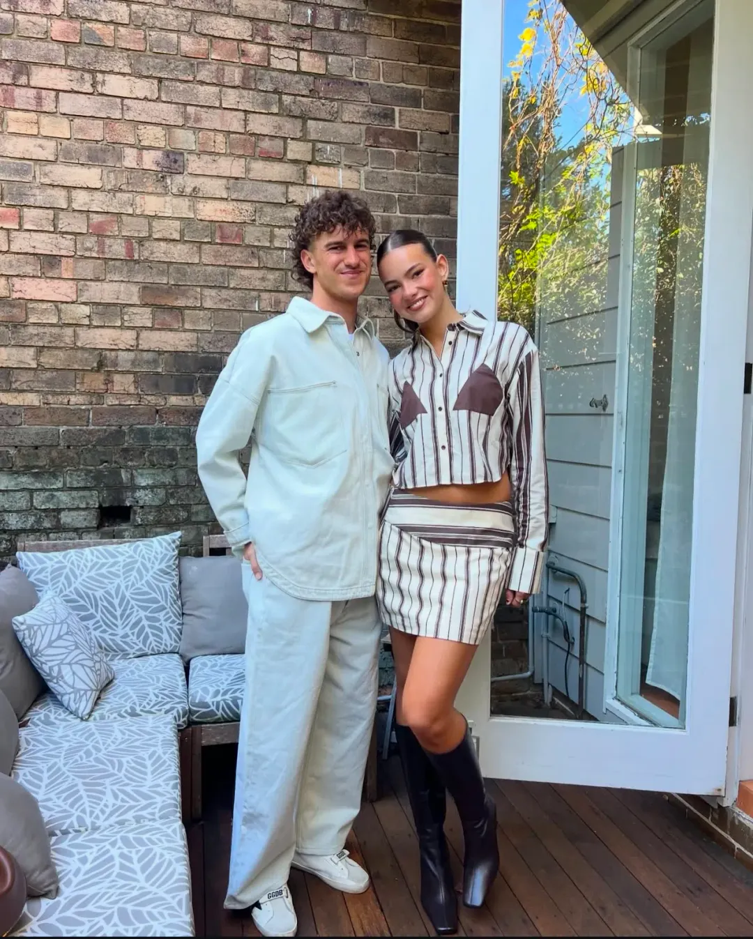 Sir the Label Cannoli Crop Shirt & Skirt Set Print Size 0 / AU 6 (6-8) for rent on The Volte - main image