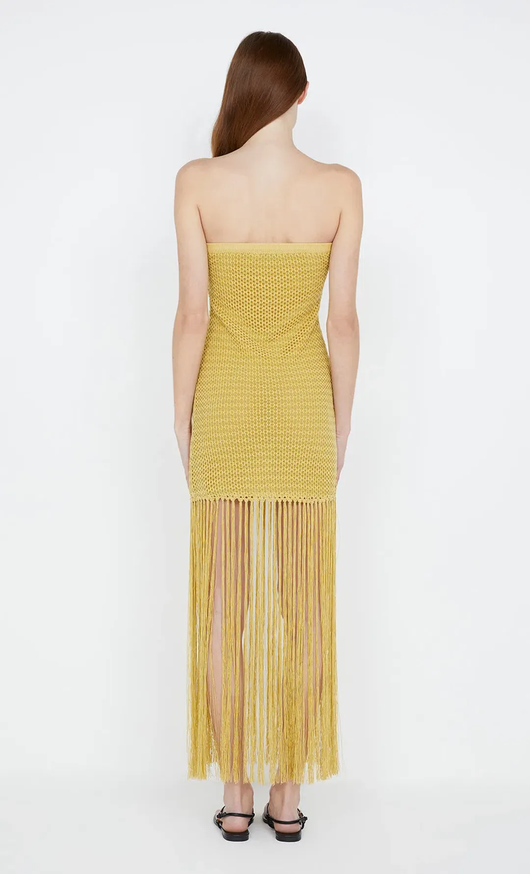 Bec & Bridge Calista Strapless Dress in Citrus Size 8 for rent on The Volte - main image