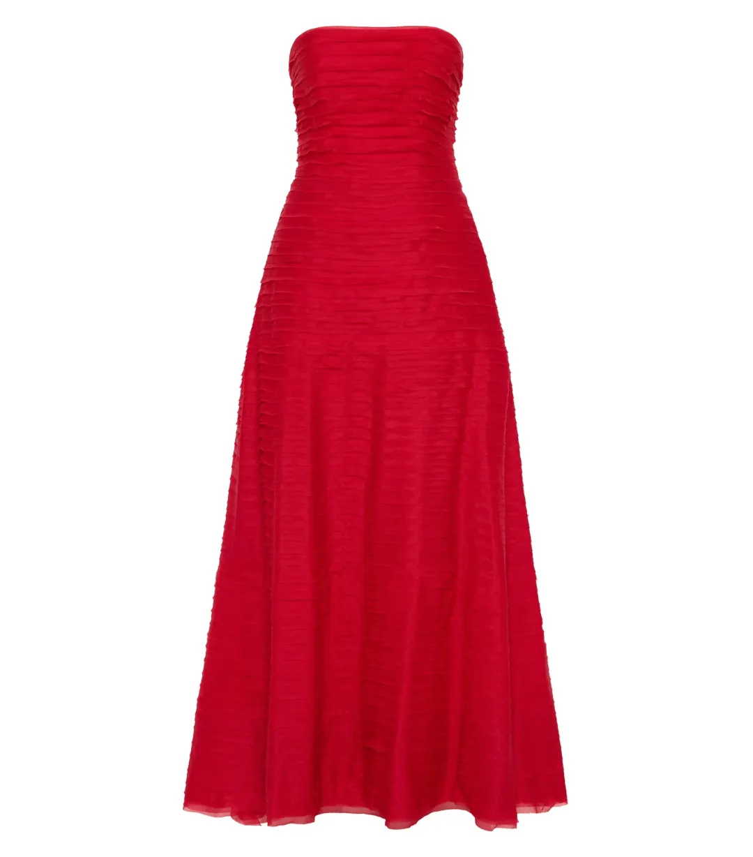 Aje Soundscape Maxi Dress Scarlet Red Size AU 10 for rent on The Volte - main image