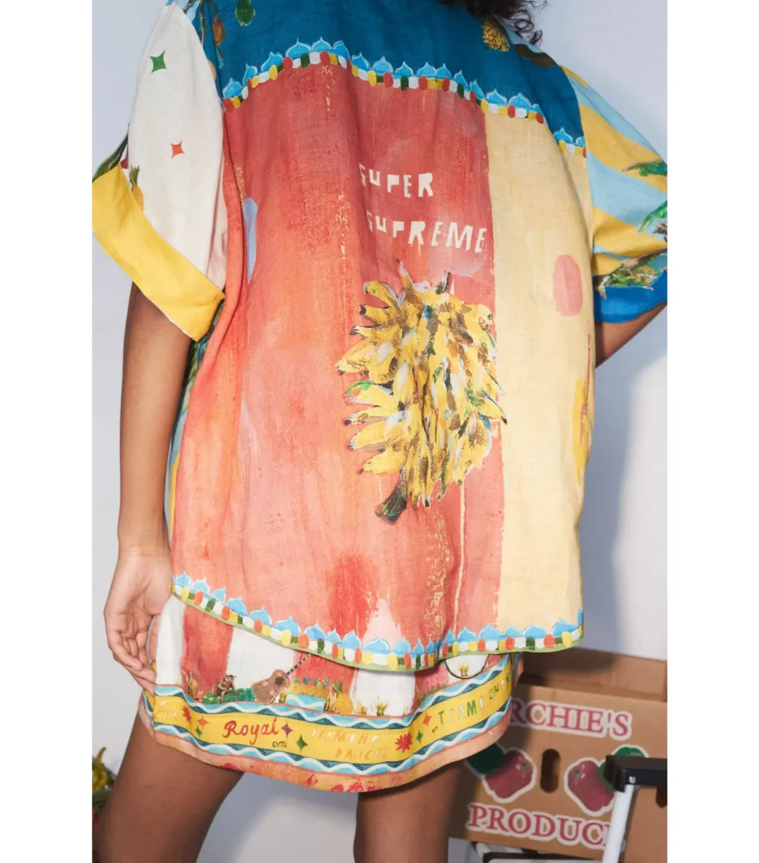 Alémais All Aboard Shirt and Skirt Multi Size AU 16  for rent on The Volte - main image