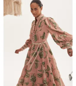 Alémais Bananarama Midi Dress Pink Size AU 10  for rent on The Volte - image 3