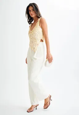 Meshki Willow Mother Of Pearl Halter Top Pearl Size M / AU 10 for rent on The Volte - image 4