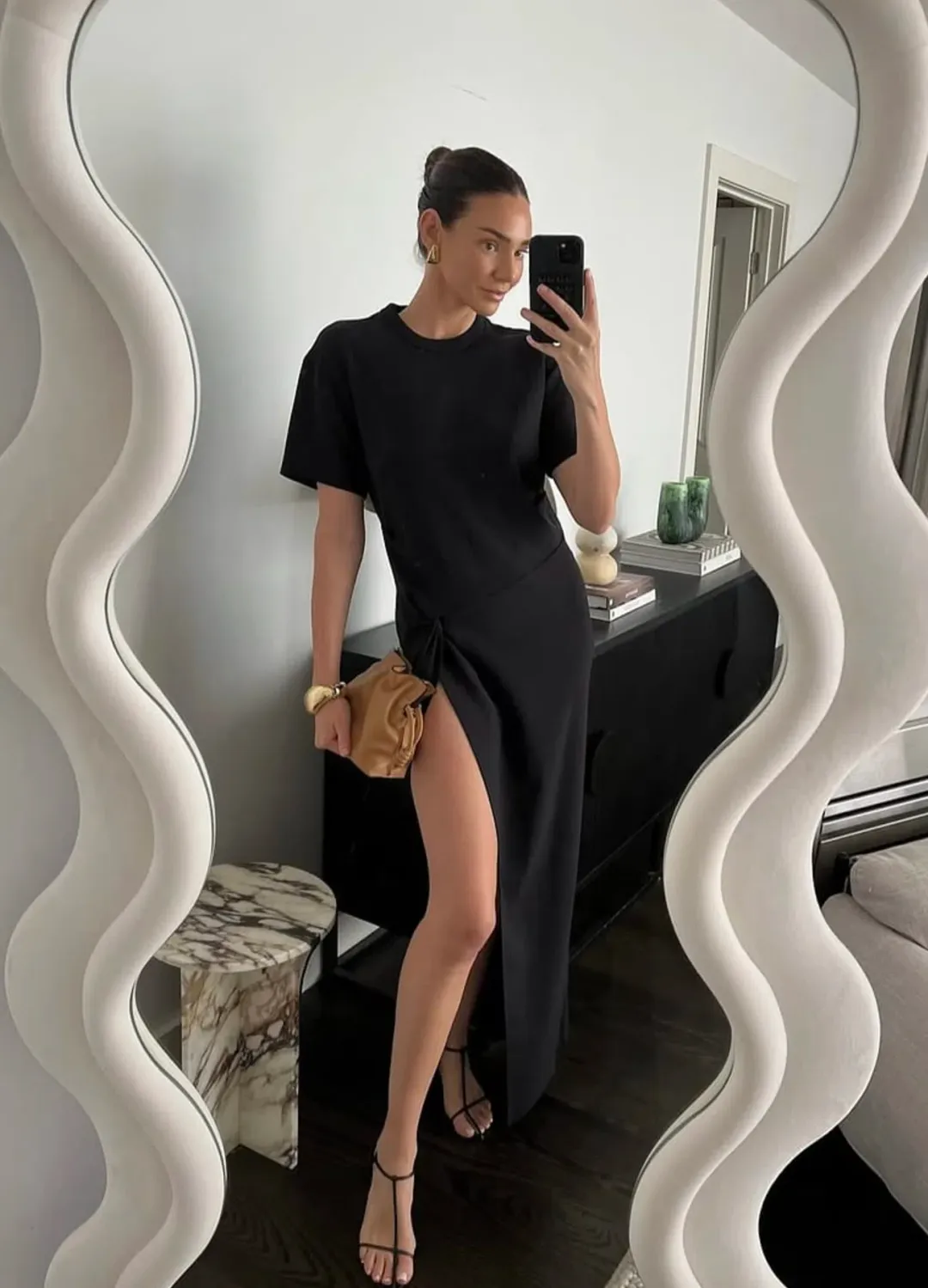 Henne Avila Dress Black Size 8 for rent on The Volte - main image